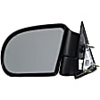 955-066 Driver Side Mirror, Manual Adjust, Non-Heated, Manual Folding, Black, No Signal Light, No Memory, No Puddle Light, No Auto-Dim, No Blind Spot Feature