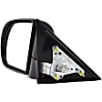 955-066 Driver Side Mirror, Manual Adjust, Non-Heated, Manual Folding, Black, No Signal Light, No Memory, No Puddle Light, No Auto-Dim, No Blind Spot Feature