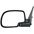 955-068 Driver Side Mirror, Manual Adjust, Non-Heated, Manual Folding, Black, No Signal Light, Without Memory Recall, No Puddle Light, No Auto-Dimming, No Blind Spot Feature