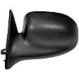 1999 Dodge Durango - Driver Side Mirror, Power Adjust, Non-Heated, Black, Non-Folding, No Signal Light, No Blind Spot Feature, No Memory, No Puddle Light, No Auto-Dim