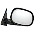 955-081 Passenger Side Mirror, Power Adjust, Non-Heated, Manual Folding, Black, No Signal Light, No Memory, No Puddle Light, No Auto-Dim, No Blind Spot Feature