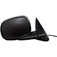 955-081 Passenger Side Mirror, Power Adjust, Non-Heated, Manual Folding, Black, No Signal Light, No Memory, No Puddle Light, No Auto-Dim, No Blind Spot Feature