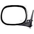955-084 Driver Side Mirror, Power Adjust, Heated, Manual Folding, Black, No Signal Light, No Memory, No Puddle Light, No Auto-Dim, No Blind Spot Feature