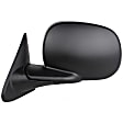 955-084 Driver Side Mirror, Power Adjust, Heated, Manual Folding, Black, No Signal Light, No Memory, No Puddle Light, No Auto-Dim, No Blind Spot Feature