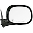 955-085 Passenger Side Mirror, Power Adjust, Heated, Manual Folding, Black, No Signal Light, No Memory, No Puddle Light, No Auto-Dim, No Blind Spot Feature