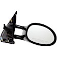 955-087 Passenger Side Mirror, Manual Adjust, Non-Heated, Non-Folding, Black, No Signal Light, No Memory, No Puddle Light, No Auto-Dimming, No Blind Spot Feature