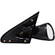 955-087 Passenger Side Mirror, Manual Adjust, Non-Heated, Non-Folding, Black, No Signal Light, No Memory, No Puddle Light, No Auto-Dimming, No Blind Spot Feature