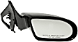 955-093 Passenger Side Mirror, Manual Adjust, Non-Heated, Non-Folding, Black, No Signal Light, No Puddle Light, No Auto-Dimming, No Blind Spot Feature