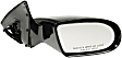 955-093 Passenger Side Mirror, Manual Adjust, Non-Heated, Non-Folding, Black, No Signal Light, No Puddle Light, No Auto-Dimming, No Blind Spot Feature