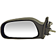 955-096 Driver Side Mirror, Manual Adjust, Non-Heated, Non-Folding, Black, No Signal Light, Without Memory Recall, No Puddle Light, No Auto-Dimming, No Blind Spot Feature