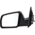 955-1000 Driver Side Mirror, Manual Adjust, Non-Heated, Manual Folding, Black, No Signal Light, No Memory, No Puddle Light, No Auto-Dim, No Blind Spot Feature