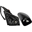 955-1004 Driver Side Mirror, Power Adjust, Heated, Manual Folding, Black, No Signal Light, No Memory, No Puddle Light, No Auto-Dim, No Blind Spot Feature