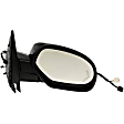 955-1012 Passenger Side Mirror, Power Adjust, Heated, Manual Folding, Black, In-glass Signal Light, No Memory, With Puddle Light, No Auto-Dimming, No Blind Spot Feature