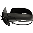 955-1013 Driver Side Mirror, Power Adjust, Heated, Manual Folding, Black, In-glass Signal Light, No Memory, With Puddle Light, No Auto-Dimming, No Blind Spot Feature