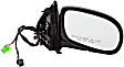 955-1019 Passenger Side Mirror, Power Adjust, Heated, Power Folding, Black, No Signal Light, With Memory, No Auto-Dim