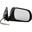 955-1041 Passenger Side Mirror, Power Adjust, Non-Heated, Manual Folding, Black, No Signal Light, No Memory, No Puddle Light, No Auto-Dim, No Blind Spot Feature