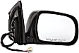 955-1044 Passenger Side Mirror, Power Adjust, Heated, Power Folding, Black, No Signal Light, No Memory, No Auto-Dim