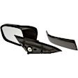 955-1046 Coupe Driver Side Mirror, Power Adjust, Non-Heated, Manual Folding, Black, No Signal Light, No Memory, No Puddle Light, No Auto-Dim, No Blind Spot Feature