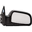 955-1051 Passenger Side Mirror, Power Adjust, Heated, Power Folding, Black, No Signal Light, No Memory, No Puddle Light, No Auto-Dim, No Blind Spot Feature