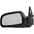 955-1052 Driver Side Mirror, Power Adjust, Heated, Manual Folding, Black, No Signal Light, No Memory, No Puddle Light, No Auto-Dim, No Blind Spot Feature