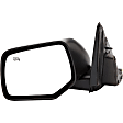 955-1064 Driver Side Mirror, Power Adjust, Heated, Manual Folding, Black, No Signal Light, No Memory, No Puddle Light, No Auto-Dim, No Blind Spot Feature
