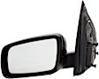 955-1068 Driver Side Mirror, Power Adjust, Heated, Power Folding, Black, No Signal Light, No Memory, No Auto-Dim
