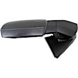 955-1076 Driver Side Towing Mirror, Power Adjust, Heated, Manual Folding, Black, In-housing Signal Light, No Memory, No Puddle Light, No Auto-Dim, With Blind Spot Glass