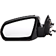 955-1080 Driver Side Mirror, Power Adjust, Non-Heated, Non-Folding, Black, No Signal Light, No Memory, No Puddle Light, No Auto-Dim, No Blind Spot Feature