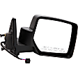 955-1101 Passenger Side Mirror, Power Adjust, Non-Heated, Manual Folding, Black, No Signal Light, No Memory, No Puddle Light, No Auto-Dim, No Blind Spot Feature
