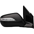 955-1103 Passenger Side Mirror, Power Adjust, Heated, Manual Folding, Black, In-housing Signal Light, With Memory, No Puddle Light, No Auto-Dim, No Blind Spot Feature