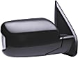 955-1107 Passenger Side Mirror, Power Adjust, Non-Heated, Power Folding, Black, In-housing Signal Light, With Memory, No Auto-Dim