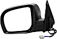 955-1116 Driver Side Mirror, Power Adjust, Heated, Power Folding, Black, No Signal Light, No Memory, No Auto-Dim