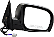 955-1117 Passenger Side Mirror, Power Adjust, Heated, Power Folding, Black, No Signal Light, No Memory, No Auto-Dim
