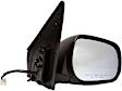 955-1121 Passenger Side Mirror, Power Adjust, Non-Heated, Power Folding, Black, No Signal Light, No Memory, No Auto-Dim