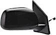 955-1121 Passenger Side Mirror, Power Adjust, Non-Heated, Power Folding, Black, No Signal Light, No Memory, No Auto-Dim