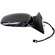 955-1133 Driver Side Mirror, Power Adjust, Heated, Manual Folding, Black, No Signal Light, No Memory, No Puddle Light, No Auto-Dim, No Blind Spot Feature