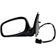 955-1133 Driver Side Mirror, Power Adjust, Heated, Manual Folding, Black, No Signal Light, No Memory, No Puddle Light, No Auto-Dim, No Blind Spot Feature