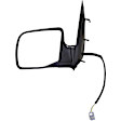 955-1136 Driver Side Mirror, Power Adjust, Non-Heated, Manual Folding, Black, No Signal Light, Without Memory Recall, No Puddle Light, No Auto-Dimming, No Blind Spot Feature