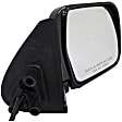 955-1138 Passenger Side Mirror, Power Adjust, Non-Heated, Manual Folding, Black, No Signal Light, No Memory, No Puddle Light, No Auto-Dim, No Blind Spot Feature
