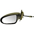 955-113 Driver Side Mirror, Manual Adjust, Non-Heated, Non-Folding, Black, No Signal Light, Without Memory Recall, No Puddle Light, No Auto-Dimming, No Blind Spot Feature