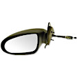 955-113 Driver Side Mirror, Manual Adjust, Non-Heated, Non-Folding, Black, No Signal Light, Without Memory Recall, No Puddle Light, No Auto-Dimming, No Blind Spot Feature