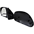 955-1143 Driver Side Mirror, Power Adjust, Non-Heated, Manual Folding, Black, No Signal Light, No Memory, No Puddle Light, No Auto-Dim, No Blind Spot Feature