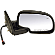 955-1146 Passenger Side Mirror, Power Adjust, Heated, Manual Folding, Black, No Signal Light, No Memory, With Puddle Light, No Auto-Dim, No Blind Spot Feature