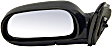 955-1151 Driver Side Mirror, Manual Adjust, Non-Heated, Non-Folding, Black, No Signal Light, No Memory, No Puddle Light, No Auto-Dim, No Blind Spot Feature