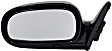 955-1151 Driver Side Mirror, Manual Adjust, Non-Heated, Non-Folding, Black, No Signal Light, No Memory, No Puddle Light, No Auto-Dim, No Blind Spot Feature