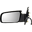 955-1167 Driver Side Mirror, Power Adjust, Non-Heated, Manual Folding, Black, No Signal Light, No Memory, No Puddle Light, No Auto-Dim, No Blind Spot Feature
