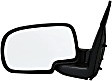 955-1177 Driver Side Mirror, Manual Adjust, Non-Heated, Manual Folding, Chrome, No Signal Light, No Memory, No Puddle Light, No Auto-Dim, No Blind Spot Feature