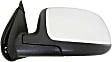 955-1177 Driver Side Mirror, Manual Adjust, Non-Heated, Manual Folding, Chrome, No Signal Light, No Memory, No Puddle Light, No Auto-Dim, No Blind Spot Feature
