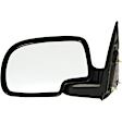 955-1179 Driver Side Mirror, Manual Adjust, Non-Heated, Manual Folding, Black, No Signal Light, No Memory, No Puddle Light, No Auto-Dim, No Blind Spot Feature