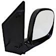 955-1182 Passenger Side Mirror, Manual Adjust, Non-Heated, Manual Folding, Black, No Signal Light, No Memory, No Puddle Light, No Auto-Dim, No Blind Spot Feature